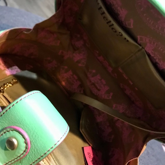 Juicy Couture leather train case purse READ please - Picture 11 of 16